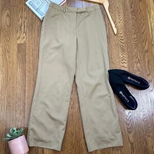 Brooks Brothers Tan Wool Straight Leg Dress Pants